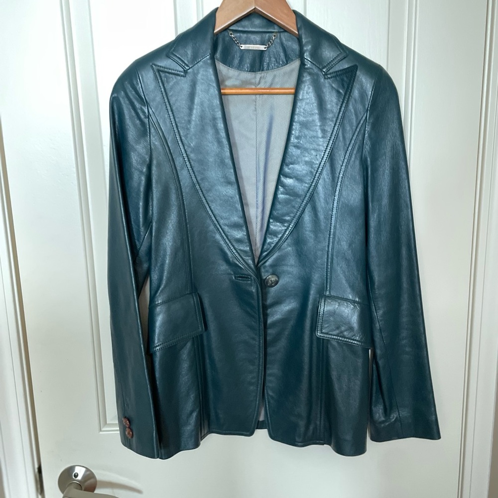 Leather blazer - Picture 2 of 4